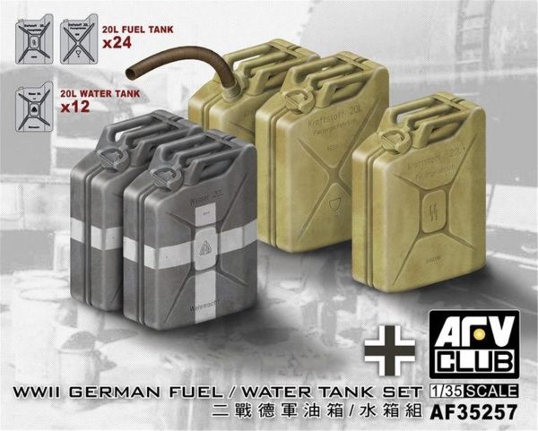 1/35 German WWII 20L Jerrycan Bidon Seti Maketi, AFV Club AF35257