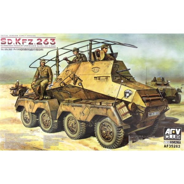 1/35 Schwerer Panzerfunkwagen Sd.Kfz.263 8-Rad Tank Maketi, AFV Club 35263