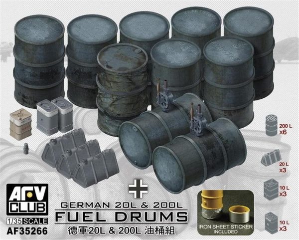 1/35 German 20L0L Fuel Yakıt Bidonu Maketi, AFV Club AF35266