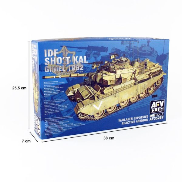 1/35 IDF SHOT Kal GIMEL 1982 Tankı Maketi, AFV Club 35267 - Görsel 5