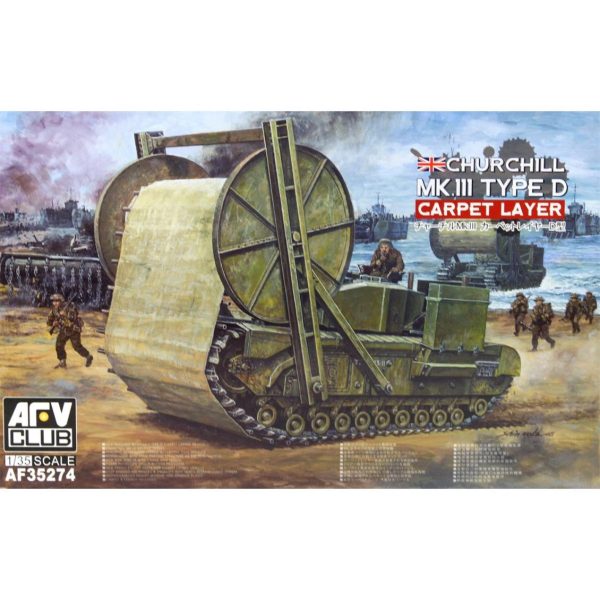 1/35 Churchill Mk.III Type D Carpet Layer Tank Maketi, AFV Club 35274