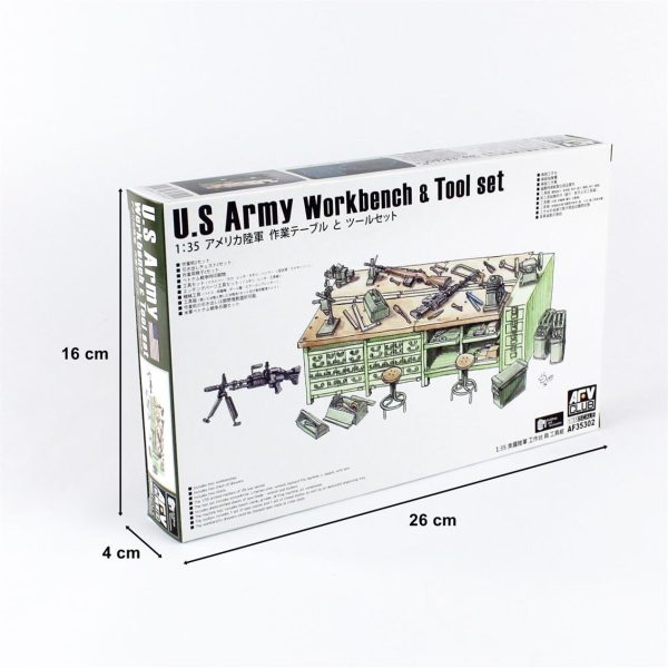 1/35 US Army Workbench & Tool Set Maketi, AFV Club AF35302 - Görsel 5