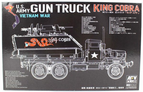 1/35 M113+M54A2 GUN TRUCK Zırhlı Silahlı Kamyon Maketi, AFV Club 35323
