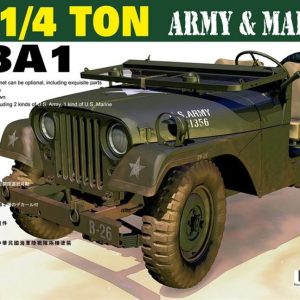 1/35 U.S. 1/4 ton M38A1 Army & Marine Askeri Araç Maketi, AFV Club 35S17