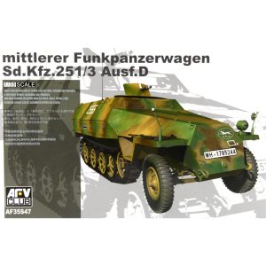 1/35 mittlerer Funkpanzerwagen Sd.Kfz. 251/3 Ausf. D Askeri Araç Maketi, AFV Club 35S47