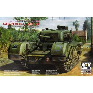 1/35 British Infantry Tank Churchill Mark VI w/ordnance QF 75mm MK. V Gun Tankı Maketi, AFV Club 35S52