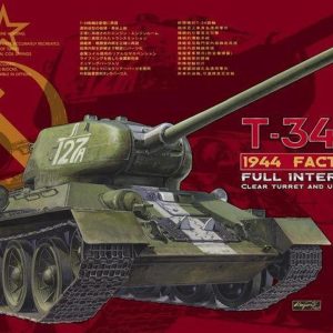1/35 T-34/85 1944 Factory 183 with Transparent Turret Tank Maketi, AFV Club 35S55
