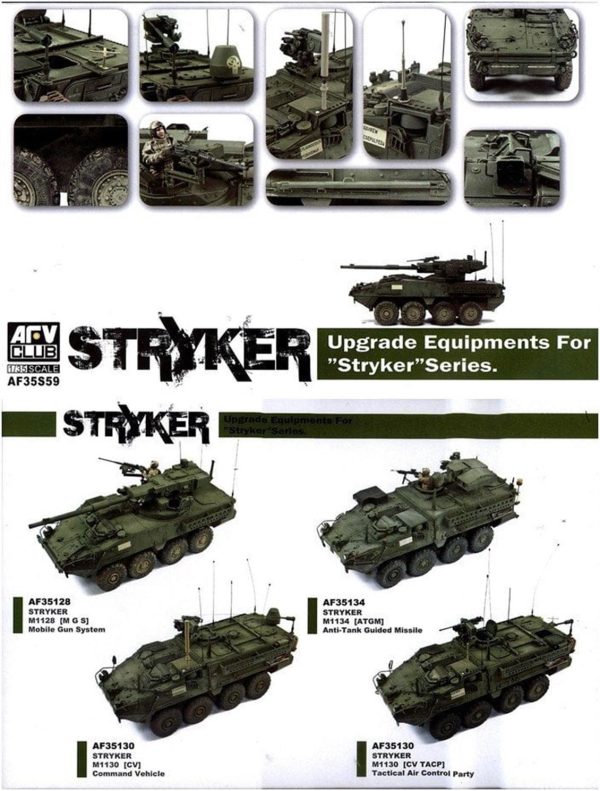 1/35 Strayker Serisi İçin Upgrade Parçaları Maket SetiAFV35S59