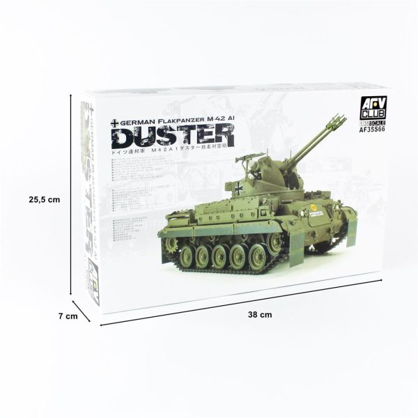 1/35 German Flakpanzer M-42 A1 (DUSTER) Uçaksavar Tankı Maketi, AFV Club 35S66 - Görsel 5