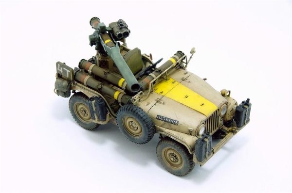 1/35 IDF 1/4 TON 4x4 M38A1/CJ05 Tank Savarlı Jeep Maketi, AFV Club 35S97 - Görsel 3