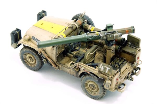 1/35 IDF 1/4 TON 4x4 M38A1/CJ05 Tank Savarlı Jeep Maketi, AFV Club 35S97 - Görsel 4