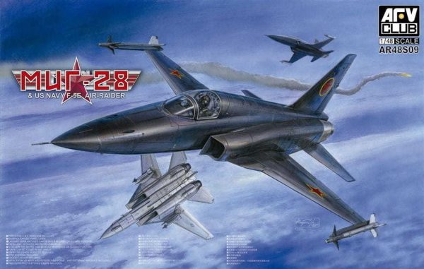 1/48 TOPGUN F-5E Tiger II (MIG-28) Savaş Uçağı Maketi, AFV Club AR48S09