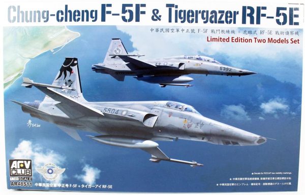 1/48 Chung-Cheng F-5F & Tigergazer RF-5E Savaş Uçakları Seti Maketi, AFV Club AR48S11