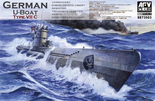 1/350 German U-Boat Type VII/C Denizaltı Maketi, AFV Club SE73503
