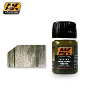 35 ml. Kış Kiri Çizgileri Efekti Enamel Maket Boyası, AK Interactive 014
