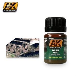 35 ml. Koyu Çamur Efekti Enamel Maket Boyası, AK Interactive 023