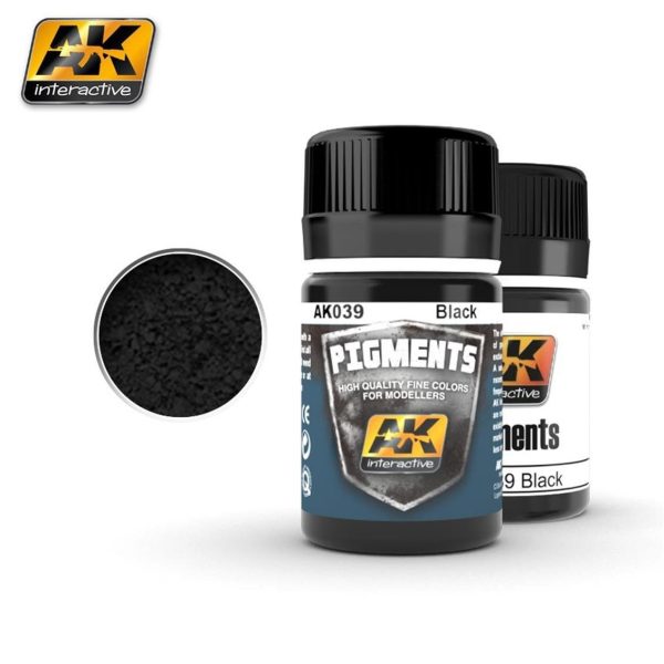 35 ml. Black Pigment, AK Interactive 039