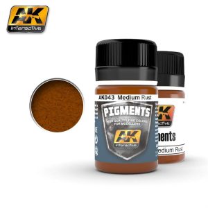 35 ml. Medium Rust Pigment, AK Interactive 043