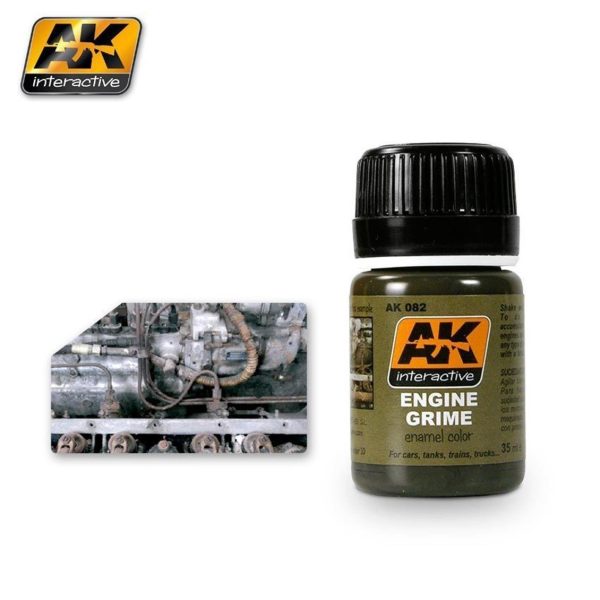 35 ml. Motor Kiri Efekti Enamel Maket Boyası, AK Interactive 082