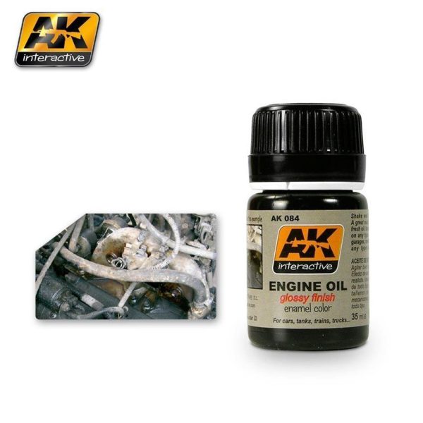 35 ml. Motor Yağı Efekti Enamel Maket Boyası, AK Interactive 084
