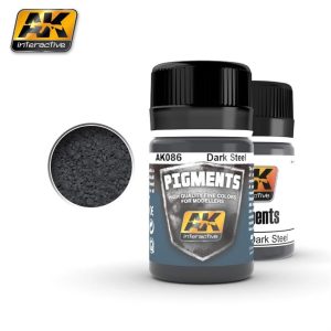 35 ml. Dark Steel Pigment, AK Interactive 086