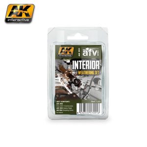 3x35 ml. İç Mekan Eskitme Efekti Enamel Maket Boyası Seti, AK Interactive 091