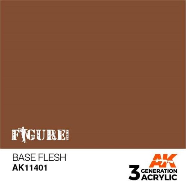 17 ml. Base Flesh Figürler için Akrilik Maket Boyası, AK Interactive 11401 - Görsel 2