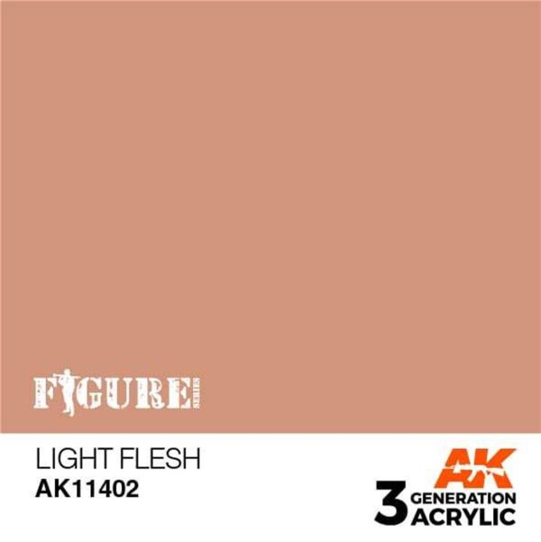 17 ml. Light Flesh Figürler için Akrilik Maket Boyası, AK Interactive 11402 - Görsel 2