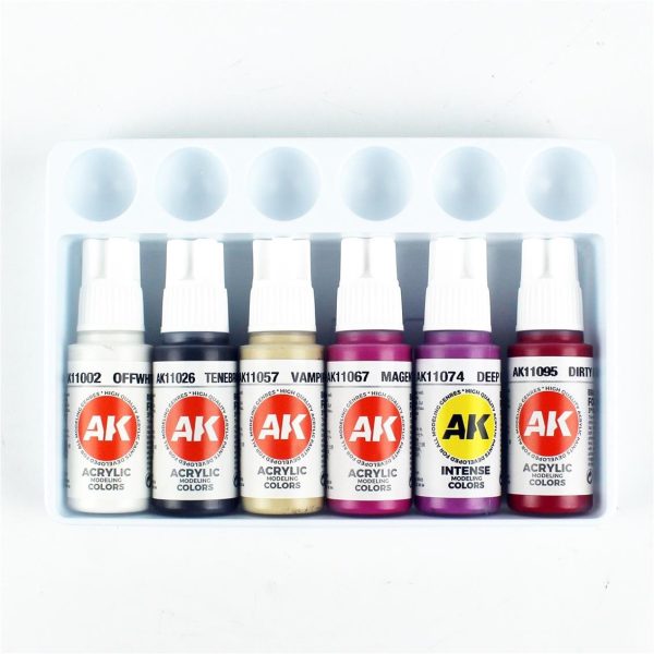 6x17 ml. Gece Yaratıkları Teni Figürler için Akrilik Maket Boyası Seti, AK Interactive 11602 - Görsel 4