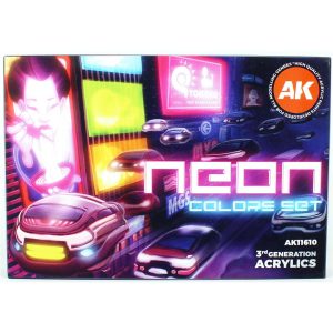 6x17 ml. Neon Renkleri Akrilik Maket Boyası Seti, AK Interactive 11610