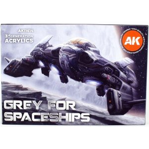 6x17 ml. Uzay Araçları Gri Tonları Akrilik Maket Boyası Seti, AK Interactive 11614