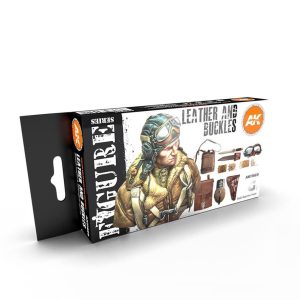 6x17 ml. Deri Toka ve Ayakkabı Boyaları Akrilik Maket Boyası Seti, AK Interactive 11620