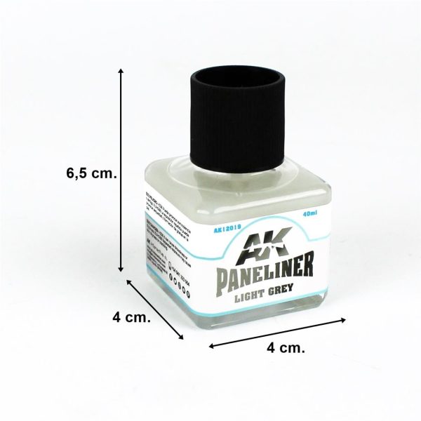 40 ml. Açık Gri Paneliner Boya, AK Interactive 12019 - Görsel 5