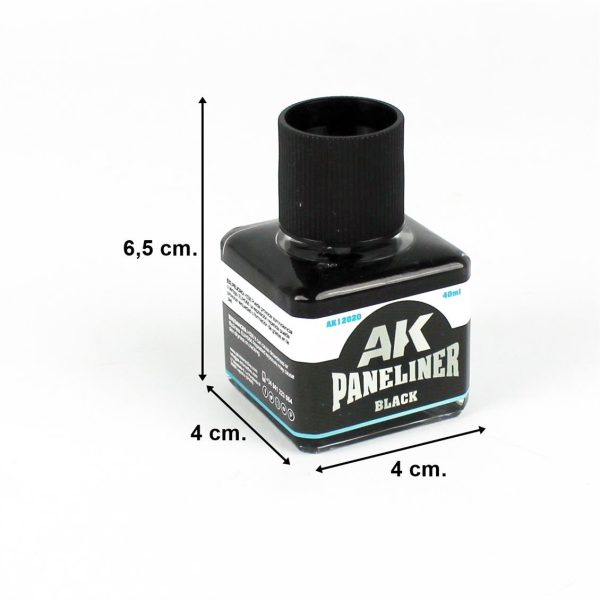 40 ml. Siyah Paneliner Enamel Boya, AK Interactive 12020 - Görsel 4
