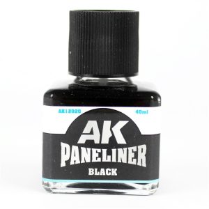 40 ml. Siyah Paneliner Enamel Boya, AK Interactive 12020