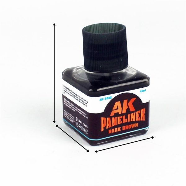 40 ml. Koyu Kahve Paneliner Boya, AK Interactive 12022 - Görsel 4