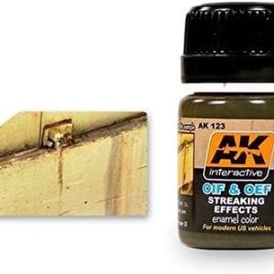 35 ml. OIF&OEF ABD Araçları Çizgi Efekti Enamel Maket Boyası, AK Interactive 123