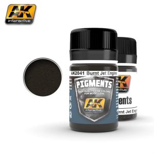 35 ml. Burnt Jet Engine Pigment, AK Interactive 2041