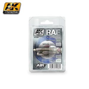 4x17ml. RAF Day Fighter Kamuflaj Akrilik Maket Boyası Seti, AK Interactive 2080