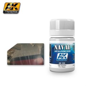 35 ml. Gemi Gövdesi Tuz Çizgileri Efekti Enamel Maket Boyası, AK Interactive 306