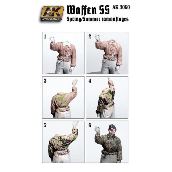 Waffen SS İlkbahar/Yaz Kamuflaj Renkleri Maket Boyası Seti 6x17ml, AK Interactive 3060 - Görsel 2