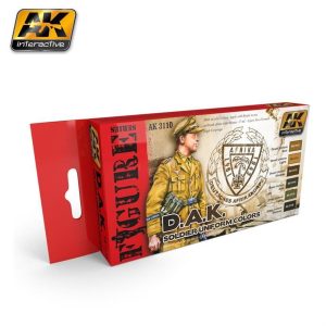 Alman Yeşilimsi Gri Üniforma Renkleri Maket Boyası Seti 6x17ml, AK Interactive 3110