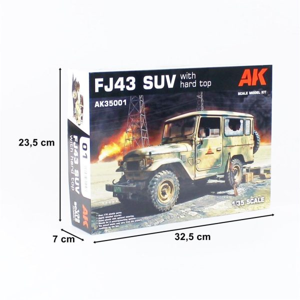 1/35 FJ43 Harttop (SUV) Askeri Araç Maketi, AK InterActive 35001 - Görsel 5