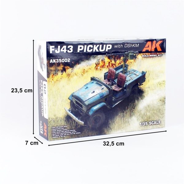 1/35 FJ43 Pick-up (DShK Uçaksavarlı) Askeri Araç Maketi, AK InterActive 35002 - Görsel 5