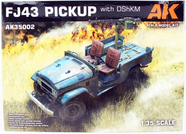 1/35 FJ43 Pick-up (DShK Uçaksavarlı) Askeri Araç Maketi, AK InterActive 35002
