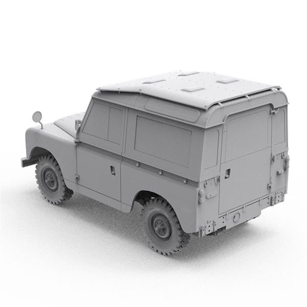 1/35 Land Rover 88 Series IIA (Steyşın Vagon) Askeri Araç Maketi, AK InterActive 35013 - Görsel 3