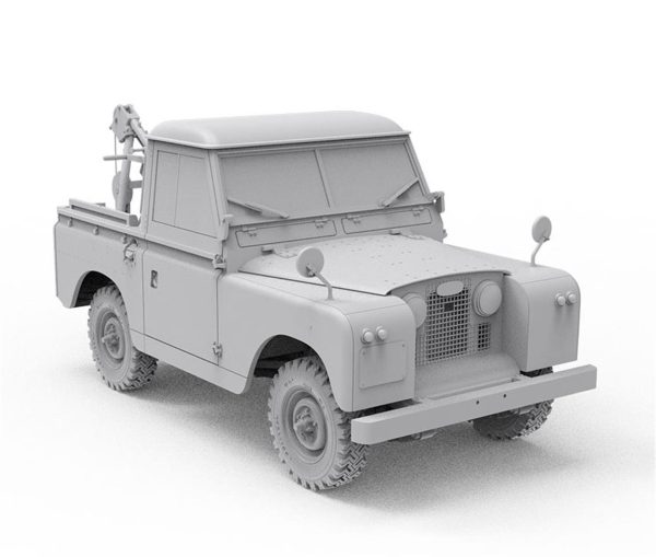 1/35 Land Rover 88 Series IIA (Vinçli Çekici) Askeri Araç Maketi, AK InterActive 35014 - Görsel 2