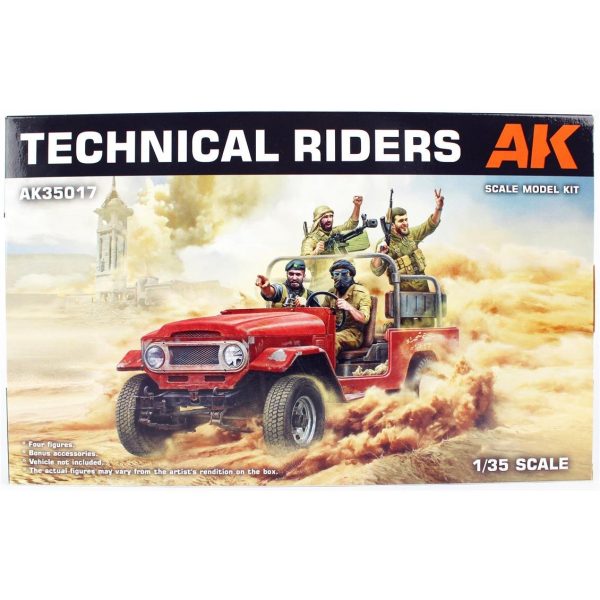 1/35 4 Adet Teknik Mürettebat Figür KitiAK35017