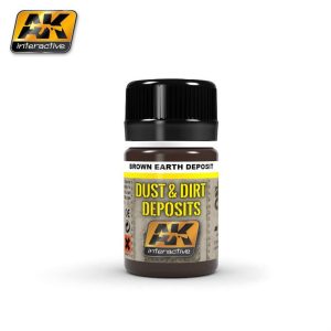 35 ml. Kahverengi Toprak Efekti Deposits Serisi Maket Boyası, AK Interactive 4063