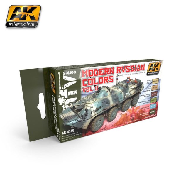 6x17ml. Modern Rus Renkleri-2 Maket Boyası Seti, AK Interactive 4140